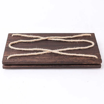 Wooden Rope Swing Wall Hanging Shelf