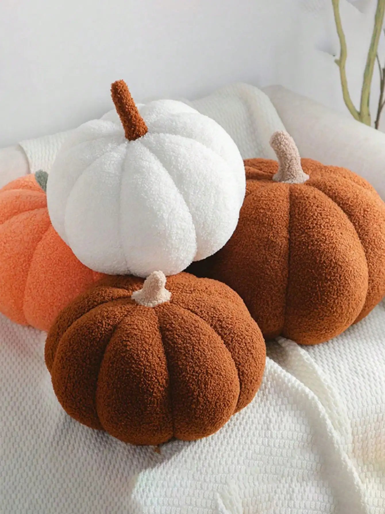 CozySoft Pumpkin Pillow – Plush Sofa & Bedroom Decoration Cushion