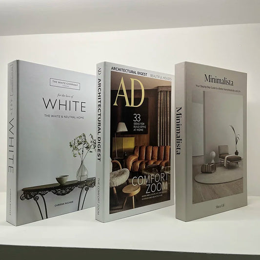 3pcs Luxury Designer Decoration Books