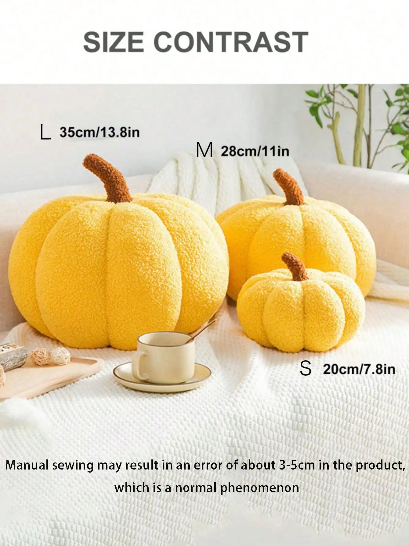 CozySoft Pumpkin Pillow – Plush Sofa & Bedroom Decoration Cushion