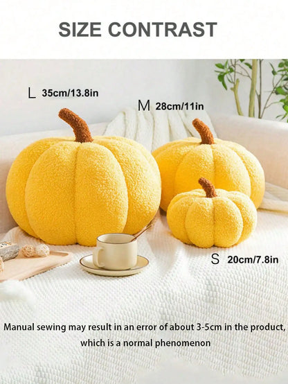 CozySoft Pumpkin Pillow – Plush Sofa & Bedroom Decoration Cushion