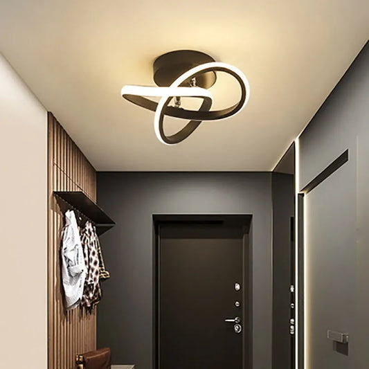 LED Strip Swirl Ceiling Lights