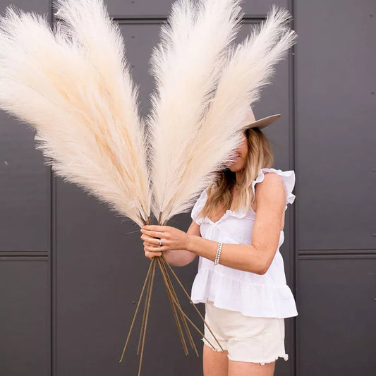 1Pcs Faux Artificial Pampas Grass