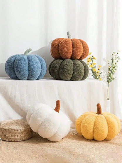 CozySoft Pumpkin Pillow – Plush Sofa & Bedroom Decoration Cushion