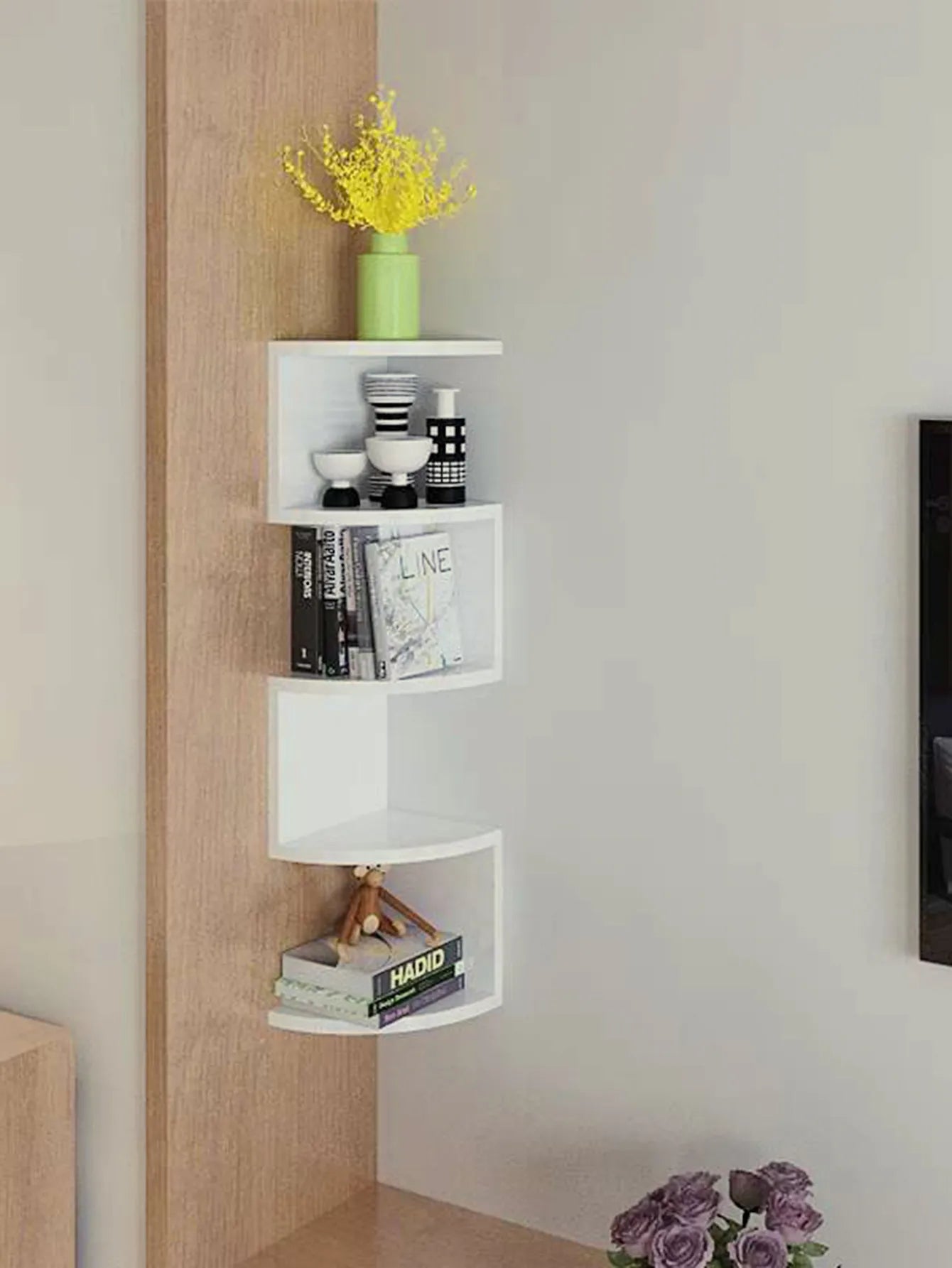 Multi Layer Floating Corner Shelf